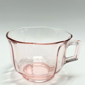 Antique Pink Glass Cup.